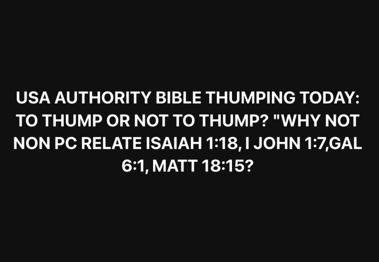 THE WELP HAVE THEIR RIGHT …THE BIG HISTORY OF USA BIBLE THUMPING
