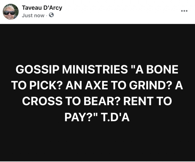 BEWARE …..THE GOSSIP MINISTRIES..